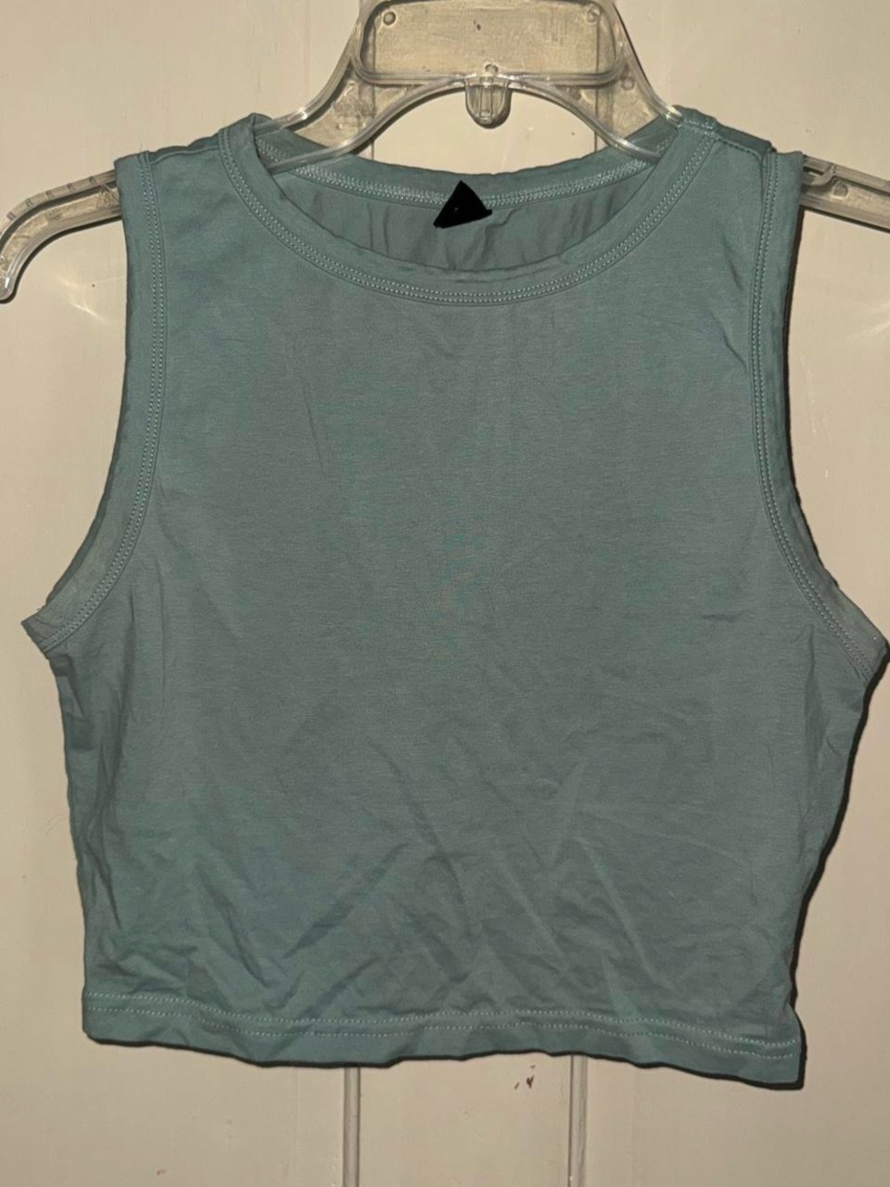 SHEIN Seafoam Green Cropped Tank Top
